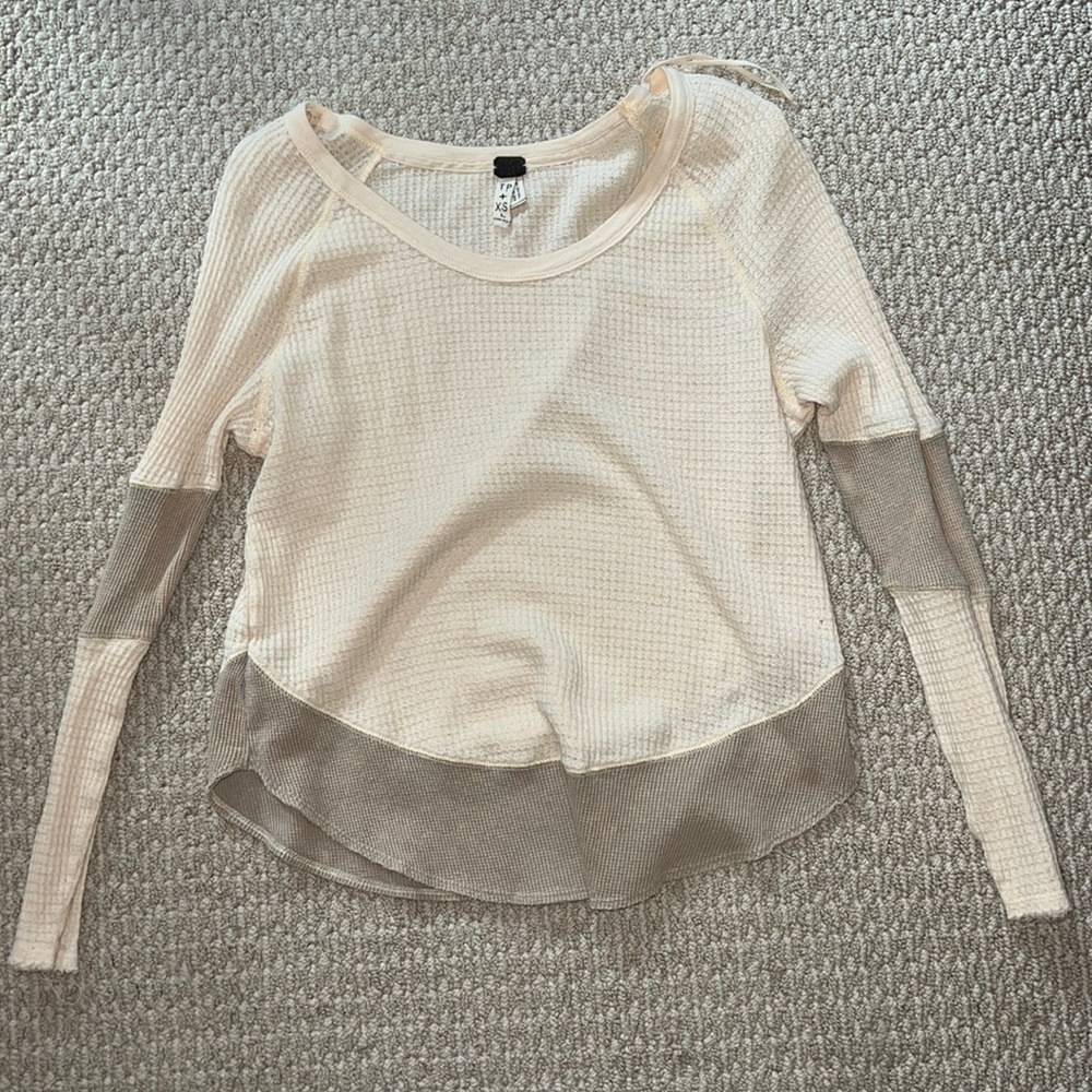 Free people waffle shirt